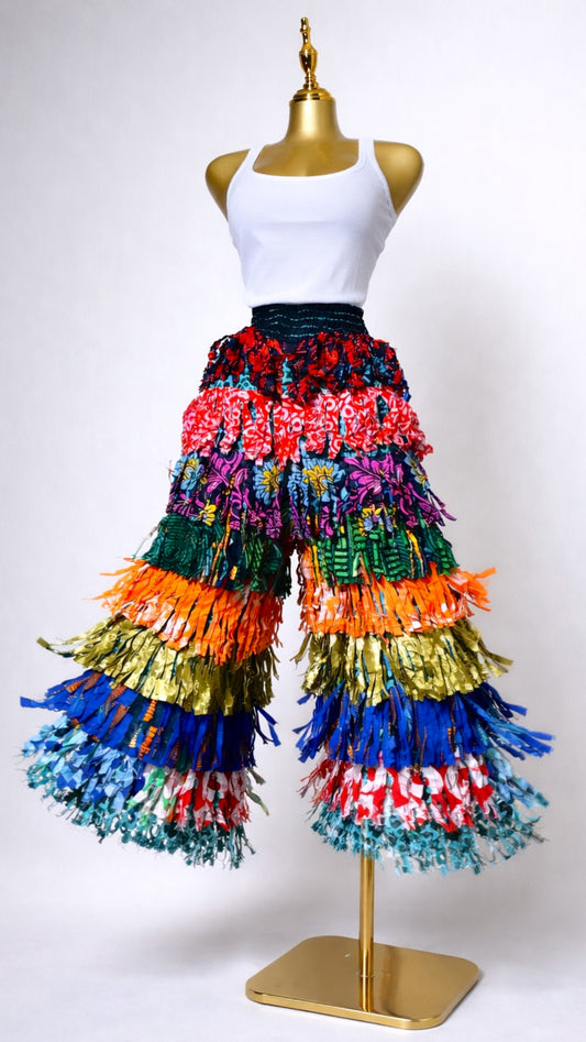 Lagbaja Fringe Pants