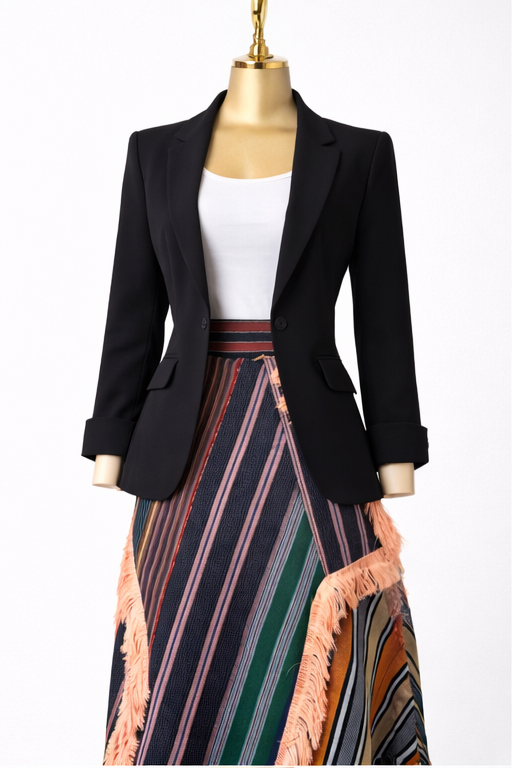 Ajike Asooke Patch Skirt