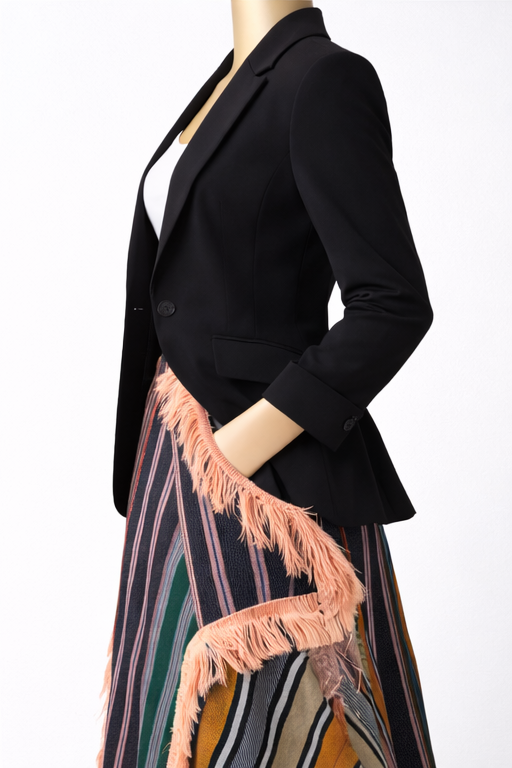 Ajike Asooke Patch Skirt